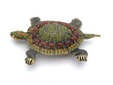 Heidi Daus Turtle Brooch Pin With Crystals - The Jewelry Lady's Store
