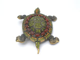 Heidi Daus Turtle Brooch Pin With Crystals - The Jewelry Lady's Store