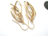 Italian 14K Gold Dangle Earrings Vintage