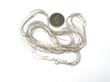 Italian Multi Chain Necklace Sterling Silver 31" Long - The Jewelry Lady's Store