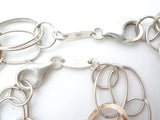 Italian Two Tone Sterling Silver Jewelry Set