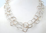 Italian Two Tone Sterling Silver Jewelry Set