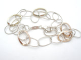 Italian Two Tone Sterling Silver Jewelry Set