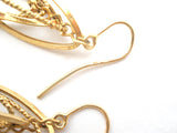 Italian 14K Gold Dangle Earrings Vintage