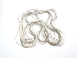 Italian Multi Chain Necklace Sterling Silver 31" Long - The Jewelry Lady's Store