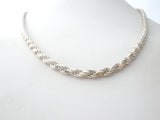 Italian Rope Chain Necklace Sterling Silver 20" - The Jewelry Lady's Store