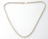 Italian Rope Chain Necklace Sterling Silver 20" - The Jewelry Lady's Store