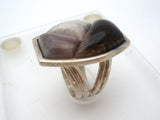 Jay King Sterling Silver Petrified Wood & Agate Size 9
