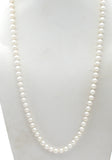 Knotted Pearl 25" Necklace with 14K Gold Clasp - The Jewelry Lady's Store