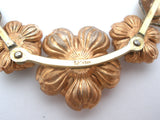 Krementz Yellow & Rose Gold Flower Necklace 16"