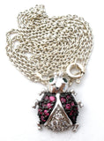 Ladybug Pendant Pendant Sterling Silver 18" - The Jewelry Lady's Store
