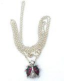 Ladybug Pendant Pendant Sterling Silver 18" - The Jewelry Lady's Store