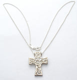 Lavaggi Mother of Pearl Cross Sterling Silver Necklace