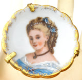 Limoges Hand Painted Porcelain Brooch Pin Vintage - The Jewelry Lady's Store