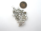 Lisner Flower Rhinestone Brooch Pin Vintage - The Jewelry Lady's Store