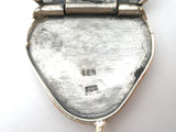 Marcasite & CZ Purse Pendant Necklace 925 - The Jewelry Lady's Store