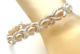 Milor Two Tone Hugs & Kisses Bracelet Sterling Silver - The Jewelry Lady's Store