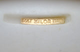 Milor Wide Bone 14K Gold Ring Size 9 - The Jewelry Lady's Store