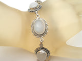 Moonstone Rainbow Bracelet Sterling Silver PTI - The Jewelry Lady's Store