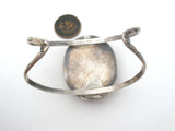 Moss Agate Cuff Bracelet Sterling Silver - The Jewelry Lady's Store