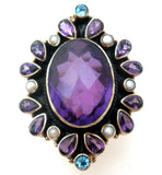 Nicky Butler Amethyst Sterling Ring Size 6 - The Jewelry Lady's Store