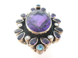 Nicky Butler Amethyst Sterling Ring Size 6 - The Jewelry Lady's Store