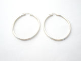 Oval Hoop Earrings Sterling Silver Hoops - The Jewelry Lady's Store