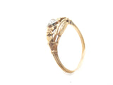 14K Gold Heart Diamond Ring Size 5.75 - The Jewelry Lady's Store