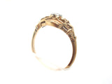 14K Gold Heart Diamond Ring Size 5.75 - The Jewelry Lady's Store