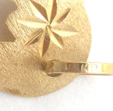 14K Gold Mom Heart Charm Pendant Vintage
