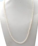 Pearl Necklace With 14K Gold Clasp 24" - The Jewelry Lady's Store