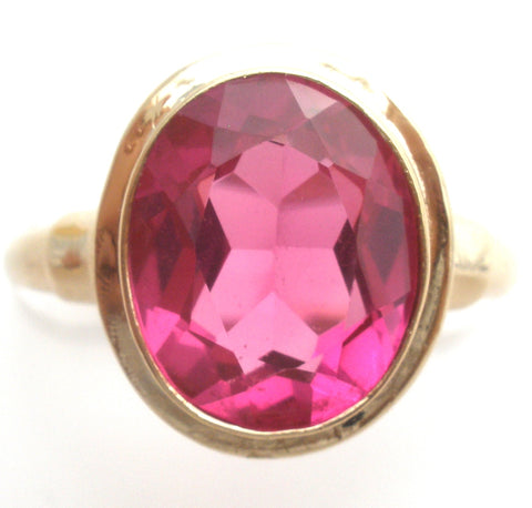 Vintage Pink 10K Gold Ring Size 5.75