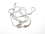 Platinum Lariat Style Bar Necklace - The Jewelry Lady's Store