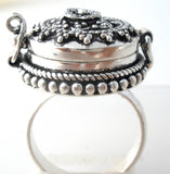 Poison Ring Sterling Silver Size 8.5 - The Jewelry Lady's Store