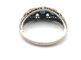 Sapphire Ring Sterling Silver Size 7 Vintage