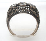 Sapphire Ring Sterling Silver Size 7 Vintage