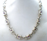 Simon Sebbag Amethyst Necklace Sterling Silver 18"