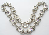 Simon Sebbag Amethyst Necklace Sterling Silver 18"