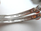 Spessartine Garnet Hoop Earrings Sterling Silver
