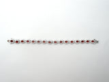 Stauer Red Cubic Zirconia Bracelet & Earrings 925 - The Jewelry Lady's Store