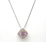 Sterling Silver 10K Gold Amethyst Necklace - The Jewelry Lady's Store