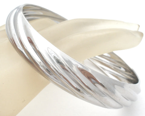 Sterling Silver Bangle Bracelet Italian LIRM