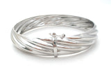 Sterling Silver Bangle Bracelet Italian LIRM - The Jewelry Lady's Store