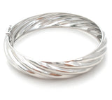 Sterling Silver Bangle Bracelet Italian LIRM - The Jewelry Lady's Store