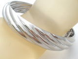 Sterling Silver Bangle Bracelet Italian LIRM - The Jewelry Lady's Store