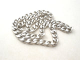 Sterling Silver Curb Link Chain Necklace 21" - The Jewelry Lady's Store