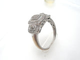 Sterling Silver Diamond Ring Size 8 - The Jewelry Lady's Store