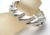 Taxco Sterling Silver Hinged Bangle Bracelet Vintage - The Jewelry Lady's Store
