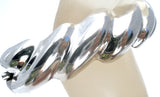 Taxco Sterling Silver Hinged Bangle Bracelet Vintage - The Jewelry Lady's Store