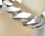 Taxco Sterling Silver Hinged Bangle Bracelet Vintage - The Jewelry Lady's Store